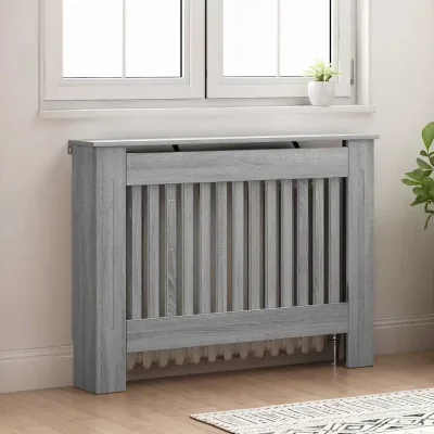 Cache-radiateur gris Sonoma en bois d'ingénierie – image 3