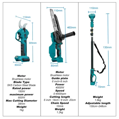 Ciseaux électriques sans fil télescopiques – image 3