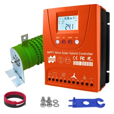 Contrôleur hybride éolien solaire à écran LCD