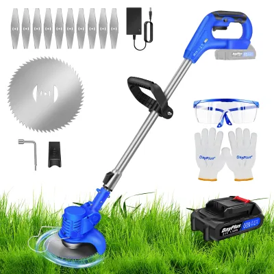 Coupe-herbe électrique sans fil bleu 21 V