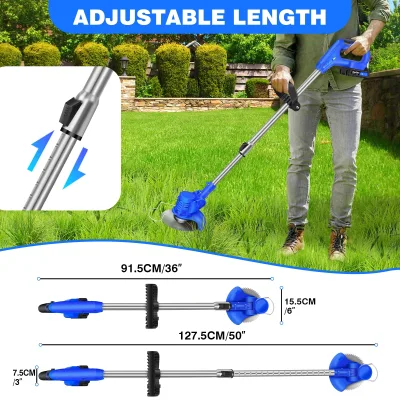 Coupe-herbe électrique sans fil bleu 21 V – image 2