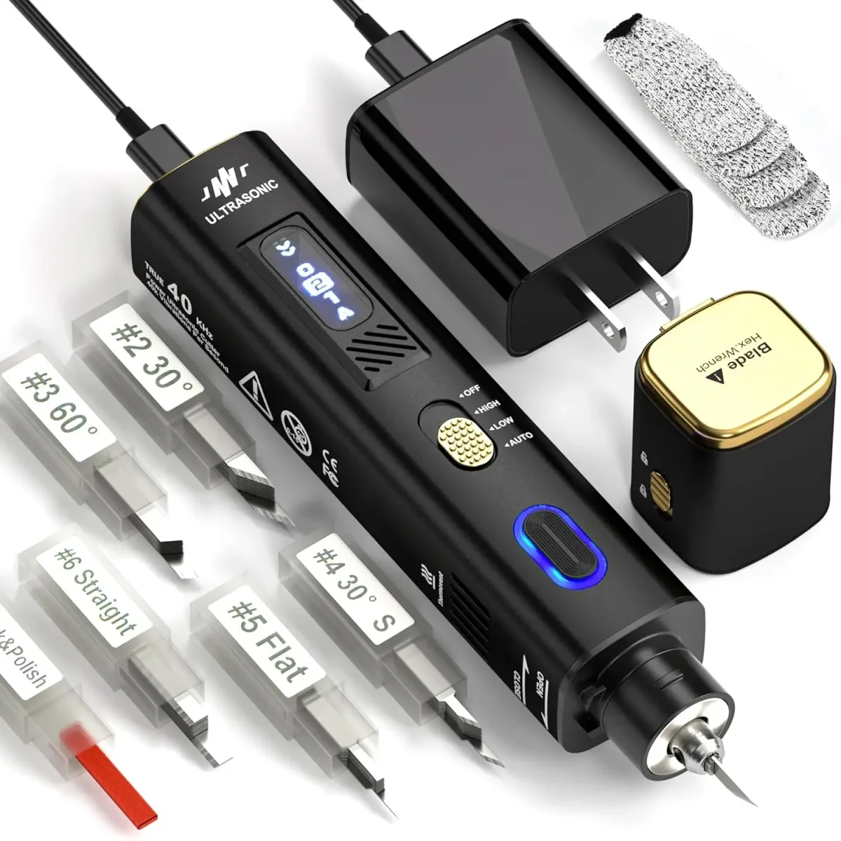 Couteau ultrasonique portatif 40 kHz, 35 W