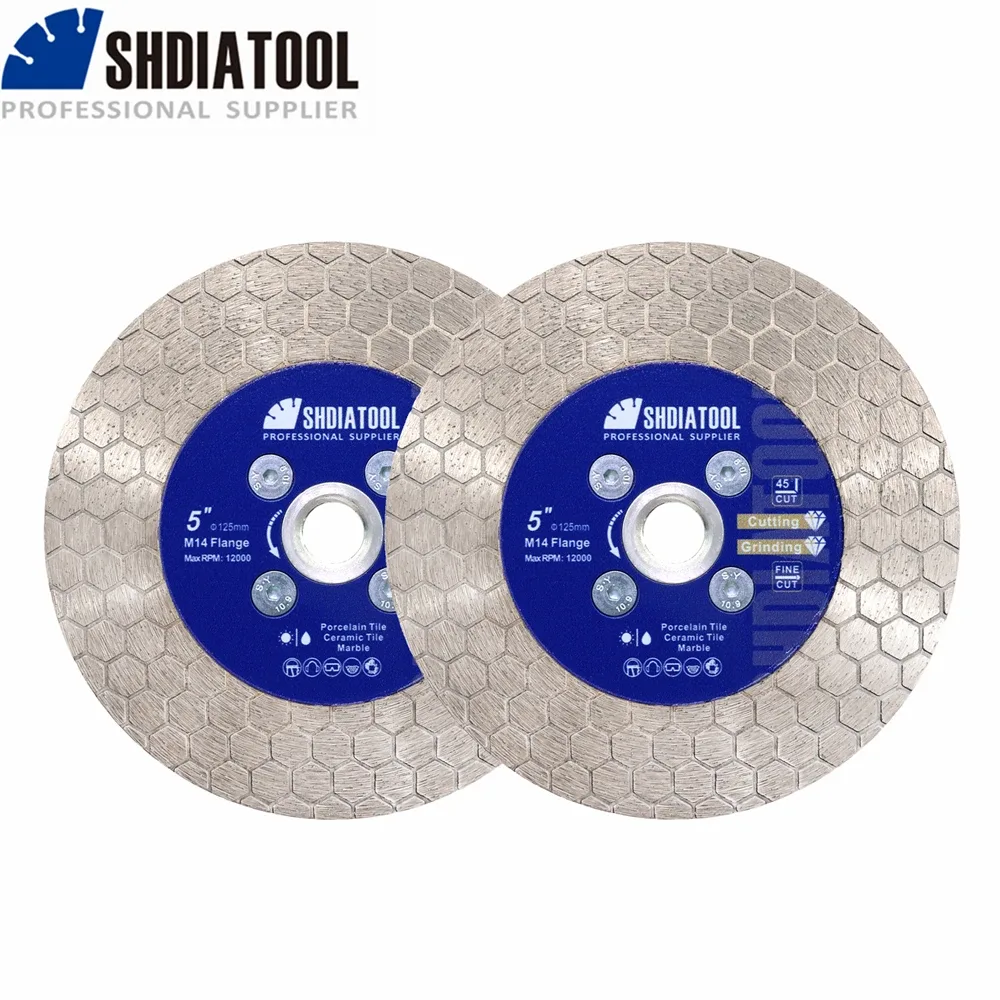Disques de coupe diamant 125 mm, lot de 2