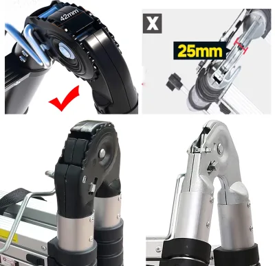Échelle télescopique 2 en 1 en aluminium – image 2