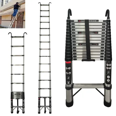 Échelle télescopique en acier inoxydable, 4,4 m