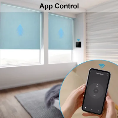 Interrupteur tactile Wi-Fi pour rideau motorisé – image 2