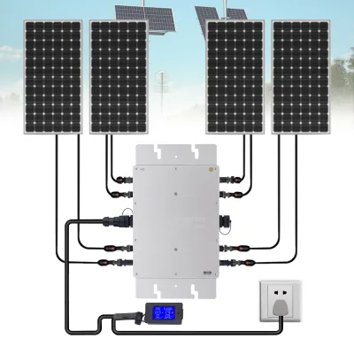 Micro-onduleur solaire étanche 1200 W, écran LCD – image 3