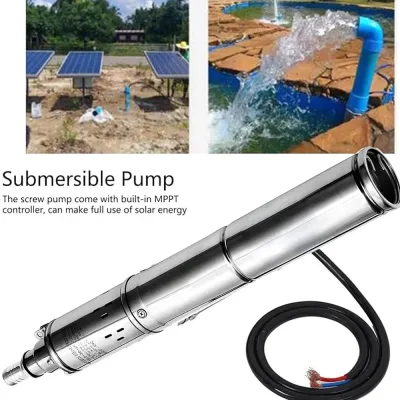 Pompe solaire submersible 750 W pour puits – image 3