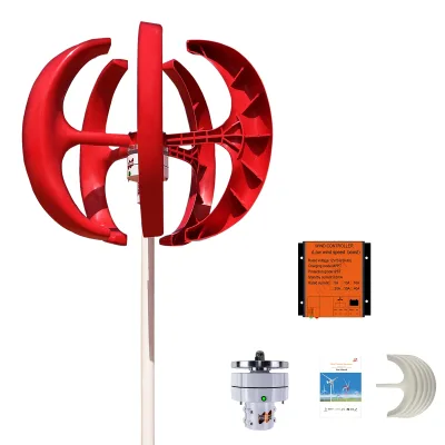 Turbine éolienne verticale 400 W, 5 lames – image 2